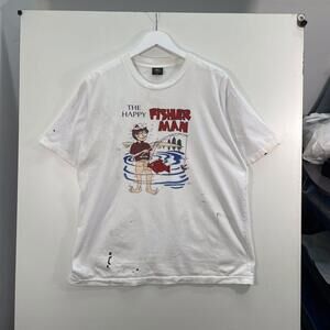 90 S The Happy Fisherman Comedy Tee